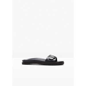 BONPRIX pantofle s přezkou Barva: Černá, Velikost bot: 40