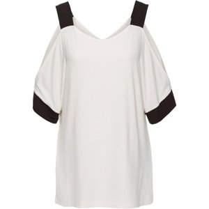 Bonprix BODYFLIRT tričko s prostřihy Barva: Bílá, Mezinárodní velikost: S, EU velikost: 36/38