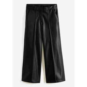 Bonprix BODYFLIRT 7/8 koženkové kalhoty Barva: Černá, Mezinárodní velikost: M, EU velikost: 42