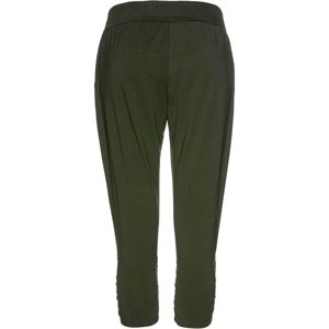 Bonprix BPC SELECTION 3/4 kalhoty s řasením Barva: Zelená, Mezinárodní velikost: M, EU velikost: 40/42