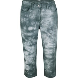 BONPRIX capri batikované kalhoty Barva: Šedá, Mezinárodní velikost: L, EU velikost: 44