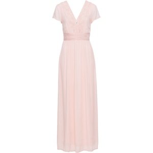 Bonprix BODYFLIRT dlouhé šaty s krajkou Barva: Růžová, Mezinárodní velikost: S, EU velikost: 38