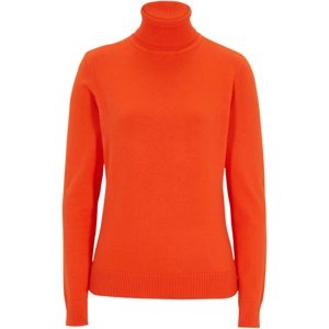 Bonprix BPC SELECTION svetr s rolákem Barva: Oranžová, Mezinárodní velikost: M, EU velikost: 40/42