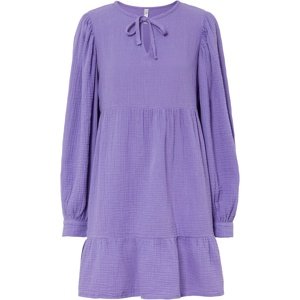 Bonprix RAINBOW mušelínové šaty Barva: Fialová, Mezinárodní velikost: S, EU velikost: 38