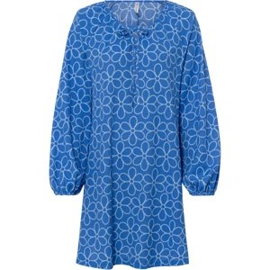 Bonprix RAINBOW šaty s dlouhým rukávem Barva: Modrá, Mezinárodní velikost: M, EU velikost: 40/42