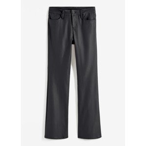 Bonprix RAINBOW kalhoty do zvonu z umělé kůže Barva: Černá, Mezinárodní velikost: L, EU velikost: 44